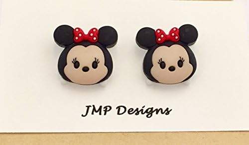 MINNIE MOUSE Tsum Tsum Earrings. Disney Bound Inspired. Pierced Stud Earrings.