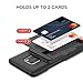 Huawei Mate 20 Pro Case, VRS Design [Matte Black] Semi-Automatic U.S. Patent Gliding Wallet Phone Case [Damda Glide X D.Wallet] Secure 2 Card Holder Compatible with Huawei Mate 20 Pro (2018)
