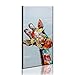 FLY SPRAY Framed 1 Panel 100% Hand Painted Oil Paintings Colorful Animal Cute Giraffe's Head Modern Abstract Painting Canvas Wall Art Home Decor