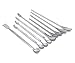 Honbay 9pcs Different Sizes Stainless Steel Lab Scoop Reagent Sampling Spoon Lab Spatulas