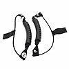 SysPodTM-New-2pcs-Kayak-Canoe-Boat-Side-Mount-Carry-Handle-with-05cm-Diameter-Bungee-Cord-Accessories-Black-Rubber-Handle-Fixing-Paddle