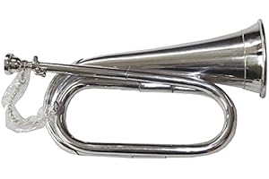 ARTIZANSTORE Boy Scout Nickel Plated Blowing Bugle Attack Command Signal Horn