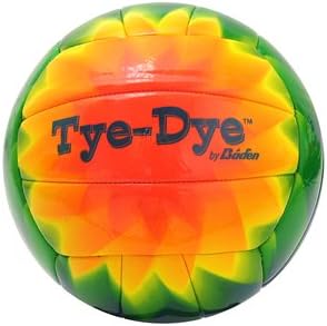 Tye Dye Retro Volleyball Durable Cushioned Sythentic Leather Game &amp; Practice Indoor/Outdoor Ball