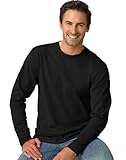 Hanes Men's Nano-T Long Sleeve T-Shirt Large Black