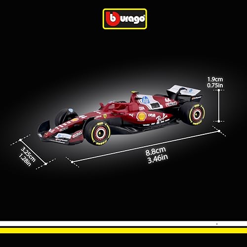 Bburago - F1 Ferrari SF-25#44 Lewis Hamilton 2025, 1:64 Scale diecast car, Detailed Formula 1 single-seater replica, Official Ferrari License, Collection blister, Recommended Age 14+ years