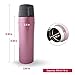MIRA Stainless Steel Insulated Travel Car Mug | Leak & Spill Proof, Flip Lid with Lock & Handle | Double Wall Vacuum Insulated Coffee & Tea Mug Keeps Hot or Cold | 16 Oz (475 ml) | Rose