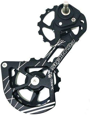 Fouriers Full Ceramic Rear Derailleur Cage with Pulley for SRAM RED e-Tap, BK, HZ1433-7
