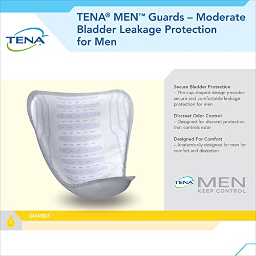 TENA Incontinence Guards for Men, Maximum Absorbency 144 Count