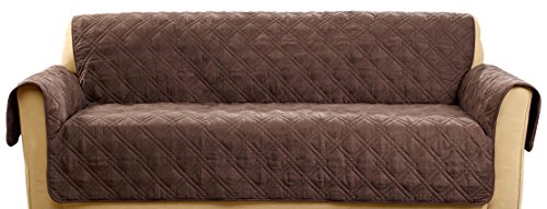 Sure fit sf44826 deluxe non skid waterproof pet sofa fu…