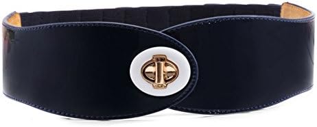 Ladies patent leather belt for fall/winter/Fashion full pad-D