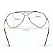 Cyxus Aviator Glasses Stylish Blue Light Blocking Eyeglasses Computer Eyewear Anti Eyestrain Metal Frame Clear Lens Black