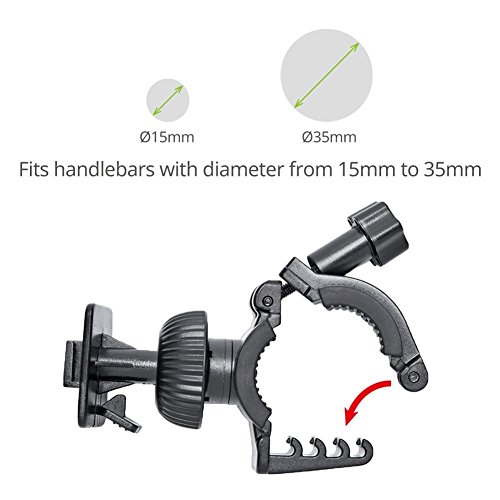 Universal Bicycle, Bike Phone Mount - Holder - Water Resistant Pouch Holster Cover Case with 360 Degrees Rotatable - Fits iPhone, Samsung and other Android Smartphones