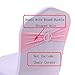SheYang 100PCS Pink Stretch Chair Sashes Bows Elastic Chair Bands with Buckle Slider Sashes Bows for Wedding Hotel Banquet Birthday Party Decorations (100PCS, Pink)
