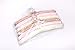 JS HANGER Padded Clothes Hangers for Sweaters - 17 Inch Coat Hangers No Shoulder Bump Foam Hanger Non Slip Satin Canvas Covers for Adults Wedding Bridesmaid Pack of 10, Ivory White