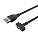 Fitian Fitbit Ionic Charging Cable, Replacement USB Charging Cord Cable Accessories Charger Cable Adapter for Fitbit Ionic Wristband Smart Watch (2 Pcs Fitbit Ionic Charger Cable) … …