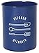Now Designs Powder-Coated Steell Utensil Crock, Navy Blue, 5x6 inches