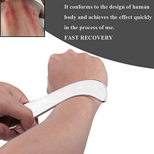 Feelfree Stainless Steel Guasha Scraping Massage Tool for Soft Tissue, Physical Therapy Stuff Used for Back, Legs, Arms… - Image 4