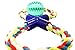 Healthy Nontoxic Dogs Ball Launcher Rubber Toy for K9 Chew, Fetch and Tug Rope