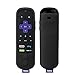 SIKAI Silicone Case for Roku Ultra Remote Shockproof Protective Cover for Roku Ultra 4661R (2018 Version) with Power Button Remote Jack Hole Cutout Anti-Slip Anti-Lost with Hand Strap (Black)