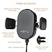 Kenu Airframe Car Phone Mount Wireless Charger - Air Vent Cell Phone Holder - 360 Degree Pivot, Qi Fast-Charging - Extra Large Expandable Grip - Use with Latest iPhones, Samsung and Androids