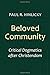 Beloved Community: Critical Dogmatics after Christendom by Paul R. Hinlicky