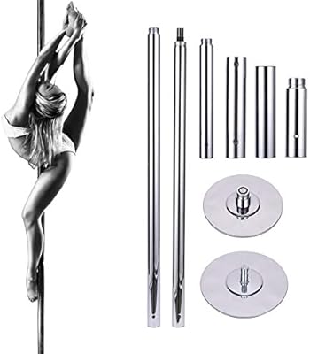 HIRAM Poste de Baile Portátil 45 mm Barra Pole Dance Profesional Capacidad de 200KG Barra de Baile Ajustable 2.2m-2.8m para Ejercicio de Fitness, Club, Fiesta, Pub, Gimnasio o Casa: Amazon.es: Deportes y