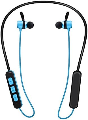 Bluetooth Headphones, Wireless V4.2 Magnetic Earphones, Sweatproof Sports Stereo In Ear Earbuds with Noice Reduction CVC6.0 KDK58 (Blue)