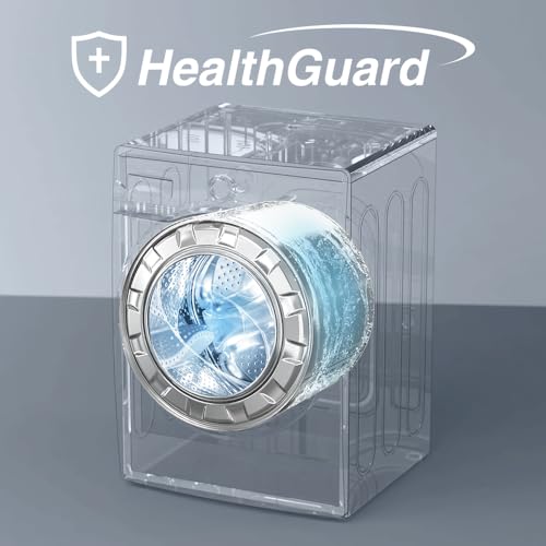 Midea 12KG Front Load Smart Washing Machine with Lunar Dial, 1400 RPM, 14 Programs, Fully Automatic Washer, Digital LED Display, BLDC Inverter, Steam Care, Wi-Fi Connectivity, Titanium MF200W120WBTGCC
