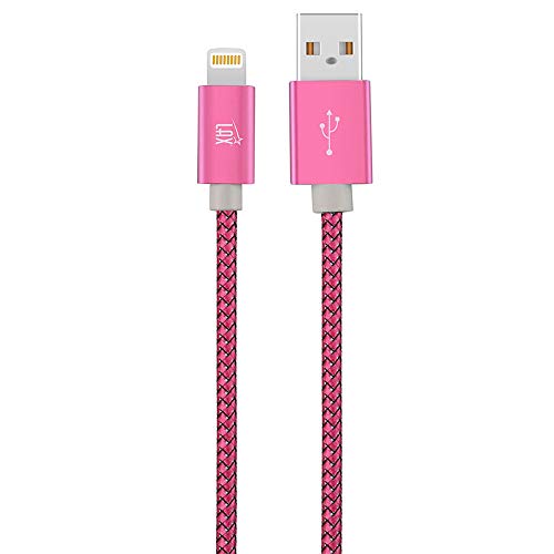 iPhone Charger Lightning Cable - [MFi Certified] Durable Braided Apple Lightning USB Cord for Latest iOS Including iPhone X/8/8Plus/ 7/7Plus/IPad Pro