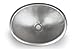 Monarch Abode Satin Nickel Hand Hammered Oval Bathroom Drop-in Sink