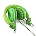 Kids Headphones with Microphone, Volume Limited Hearing Protection & Foldable Lightweight Design, Kids Friendly Safe Material & Tangle-Free Cable, Wired On-Ear Headset for Children Boys Girls (Green)