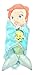 Disney Parks Ariel the Little Mermaid Baby in Blanket Plush Doll NEW
