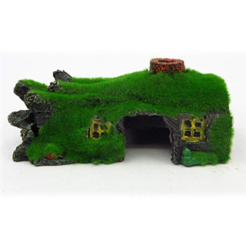 Small Fish Hideout Betta Cave Aquarium Decorations,Betta Fish Accessories,Natural Soft Spacious Resin Habitat Fish Hideout Hideaway for Betta Fish to Rest,Small and Medium Fish Tank Decor