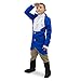 Boo! Inc. George Washington Children's Boy Halloween Dress Up Theme Party Roleplay & Cosplay Costume (Youth Small (3-4)) Blue