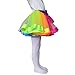 traderplus Little Girls Layered Rainbow Ribbon Tutu Skirt Dress Ballet Tiered (Large 7-9 Years)