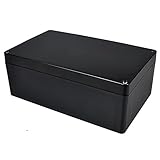 Pinfox Waterproof Electronic ABS Plastic Junction Project Box Enclosure 200mm by 120mm by 75mm (Black)
