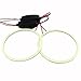 GrandviewTM 2X 70mm 60SMD COB Led Angel Eyes Headlight Halo Ring Warning Lamp (Blue)