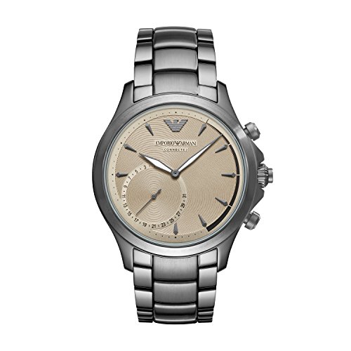 Emporio Armani Mens ART3017 Hybrid Analog Display Quartz Grey Smart Watch