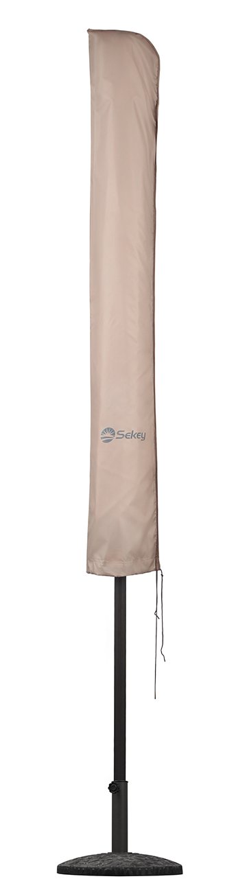 Sekey Protective Cover for Parasol, diameter: 200 cm / 200 cm x 150 cm / 200 cm x 125 cm, 100% polyester, taupe