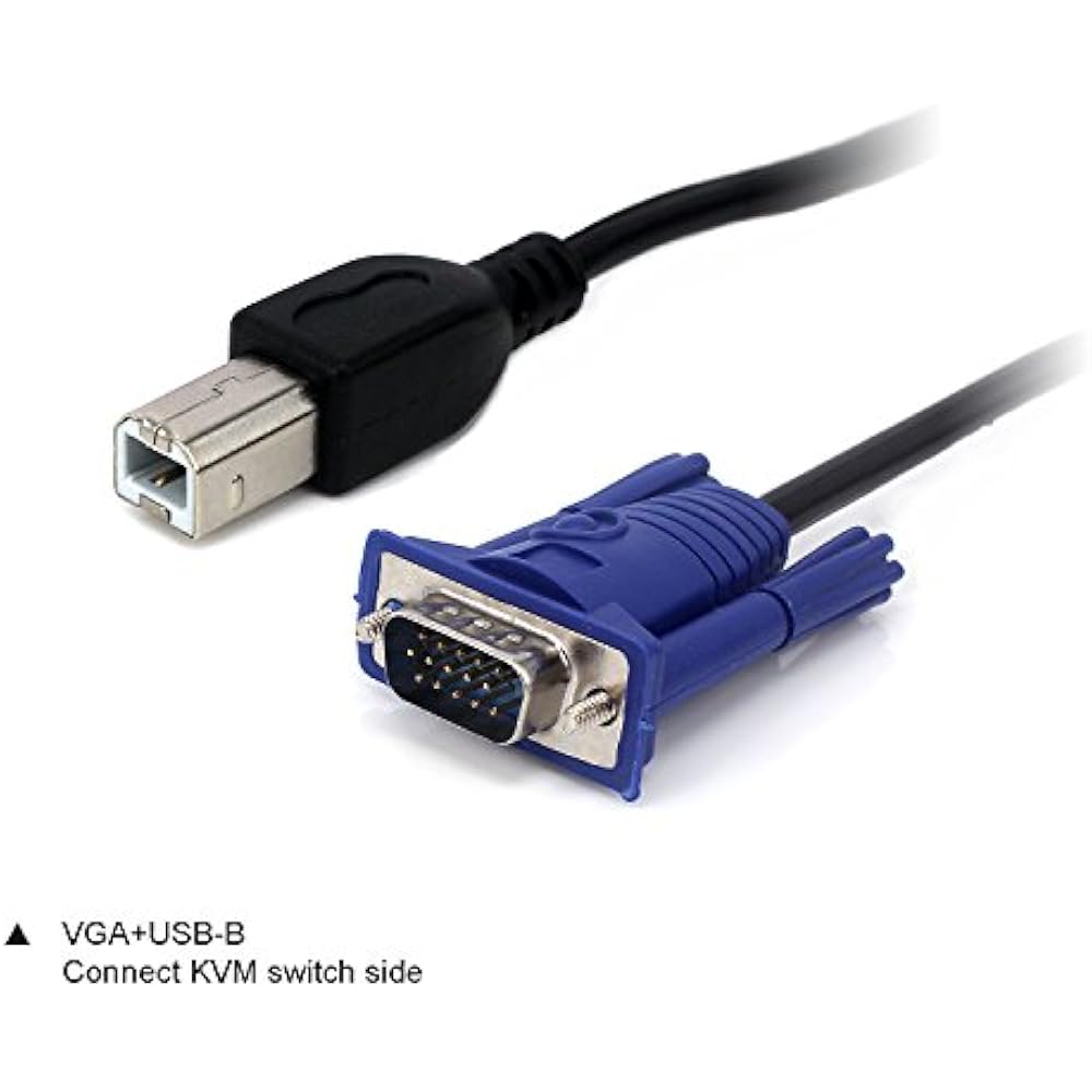 5ft/1.5m USB VGA KVM Switch Computer Cable, 15 Pin Male To And Printer