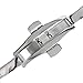 20mm 22mm 24mm Solid Stainless Steel Watch Band Silver 316L Push Button Hidden Bracelet Watch Strap for Mens Womens