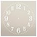 Provincial Clock Face Stencil by StudioR12 | Classic Numbers Clock Art - Reusable Mylar Template | Painting, Chalk, Mixed Media | DIY Decor - STCL2337 - Select Size (12