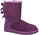 UGG Women's Bailey Bow Exotic Scales Anemone Suede Boot 8 B (M)