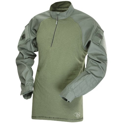 Truspec Tru Long Sleeve 1/4 Zip Combat Shirt Od Green Regular Large 2565005