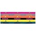 adidas Women's Fighter 6pk Hairband, Shock Pink/Grey/Solar Orange/Night Grey/Shock Yell, ONE SIZE