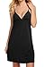Ekouaer Sleepwear Women's Sexy Lace Chemise Dress Nightgown Slip S-XXL