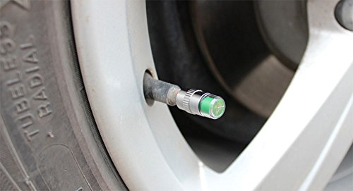 Daycount 4 Pcs 2.4 Bar 35 PSI Auto Car Tire Pressure Monitor Valve Stem Caps Sensor Indicator Alert Diagnostic Tools Kits - Thumbnail 4