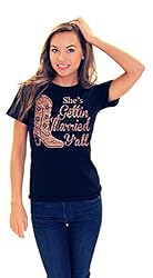 Cowgirl Bachelorette Party Shirts - Rose Gold She's