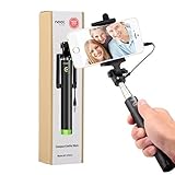 Selfie Stick, [New Generation] NOOT PRODUCTS® Locust Compact Series Foldable [Pocket Size] Self Portrait Monopod Extendable Portable Selfie Stick [Battery Free] with Built-in Remote Shutter for iPhone, Samsung Galaxy and more Android Smartphone's - Green