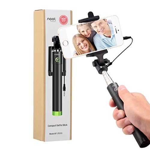 Noot Selfie Stick, [New Generation] Products Locust Compact Series Foldable [Pocket Size] Self Portrait Monopod Extendable Portable Selfie Stick
